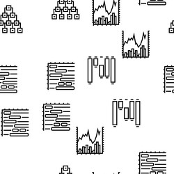 graph for analyzing and research seamless vector image