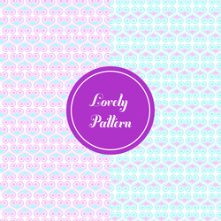 lovely pattern background and texture vector image