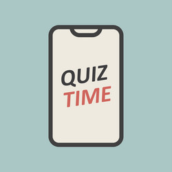 Online quiz from on phone choice and survey vector