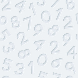 seamless pattern with numbers vector image