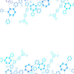 structure molecule and communication dna atom vector image