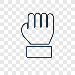 drag concept linear icon isolated on transparent vector image