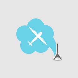 eiffel tower set vector image