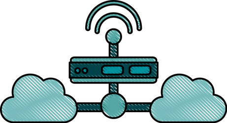 Servers web hosting icon image vector