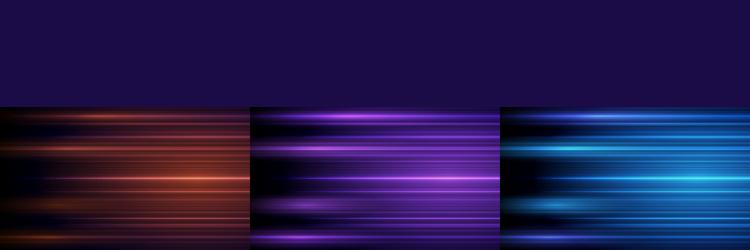 set of abstract high-speed motion effect vector