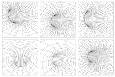 Black Hole Vortex - Gravity Tunnel vector image