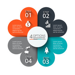 Circular Data Elements for Infographics vector image