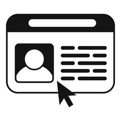 click mobile icon simple service network vector image