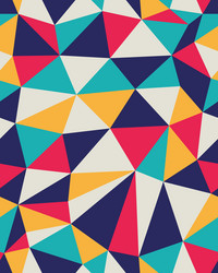 Colorful Geometric Mesh Pattern vector image