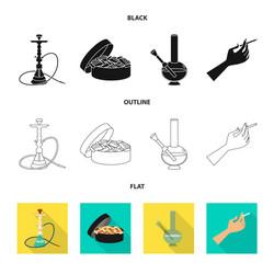 design of refuse and stop icon set vector image