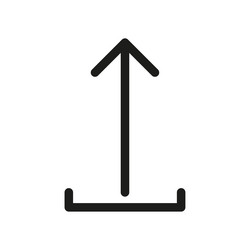icon upload arrow internet data transfer simple vector image