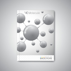 modern abstract template layout for brochure vector image