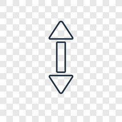 scroll concept linear icon isolated vector image