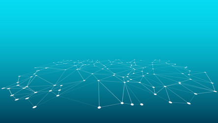 triangles shapes lines connected 3d futuristic vector image