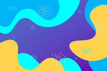 background template with abstract shapes and color vector image