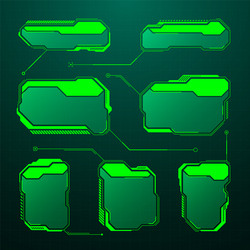 Futuristic HUD UI Elements vector image
