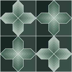 Green gradient cross pattern seamless background vector