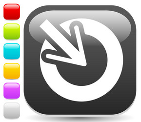 position accuracy alignment concept icon cursor vector image