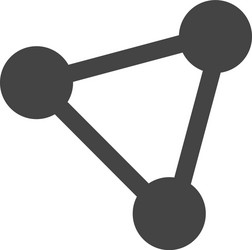triangle mesh icon vector image