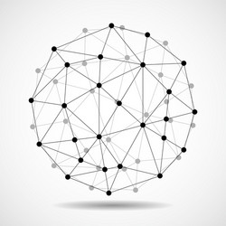 Abstract Network Globe vector image