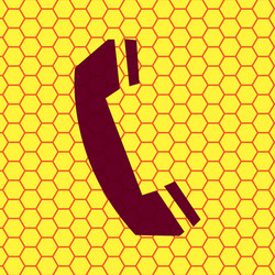 phone flat modern web button and space for your vector image