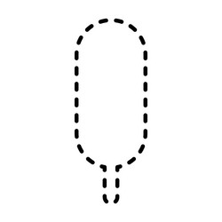 tracing lines dotted tree outline shape vector image