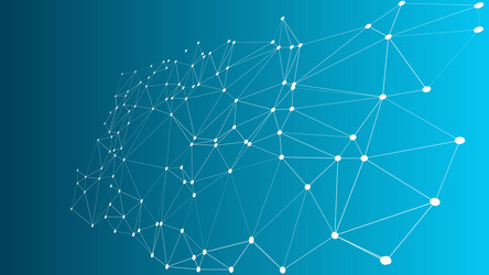 triangles line abstract background connected vector image