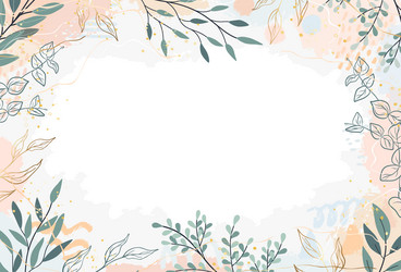 Abstract botanical background with tree branches Vector Image