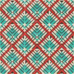 Retro Geometric Square Pattern vector image