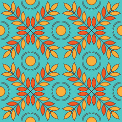 seamless pattern of simple repeating shapes vector image