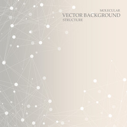 structure molecule and communication dna atom vector image