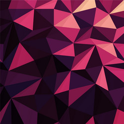 Triangular low poly dark pink pattern vector