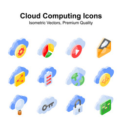 get your hold on this creative cloud computing vector image