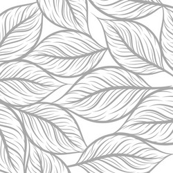leaf drawing art pattern texture on a white vector image