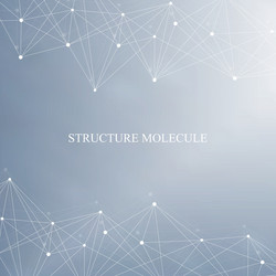 structure molecule and communication dna atom vector image