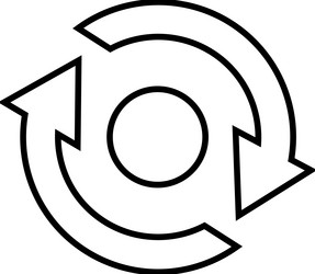 update refresh line icon outline vector image