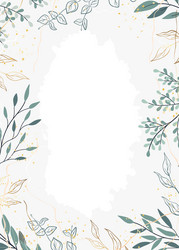 Abstract botanical background with tree branches Vector Image