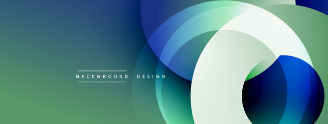 abstract design features overlapping circles vector image