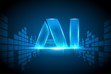 AI Network Digital Technology vector image