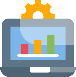 data processing style vector image