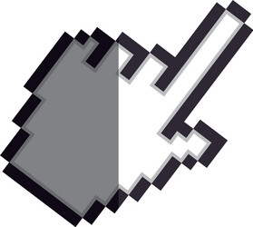 hand pointer isolated icon vector image