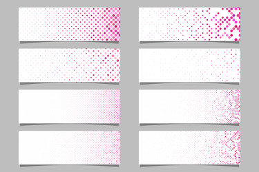 modern dot pattern banner background template set vector image