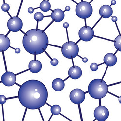 Molecule seamless communication background Vector Image