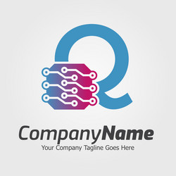 programming code and technology logo template vector image