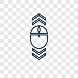 scroll concept linear icon isolated vector image