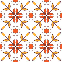 seamless pattern of simple repeating shapes vector image