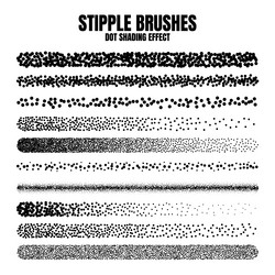 stipple scatter brush ink drawing and texturing vector image