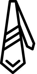 tie linear style icon design vector image
