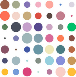 7x7 circles dots variation design dotted speckles vector image