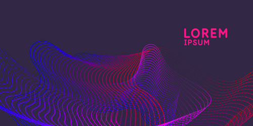 abstract background with dynamic waves vector image